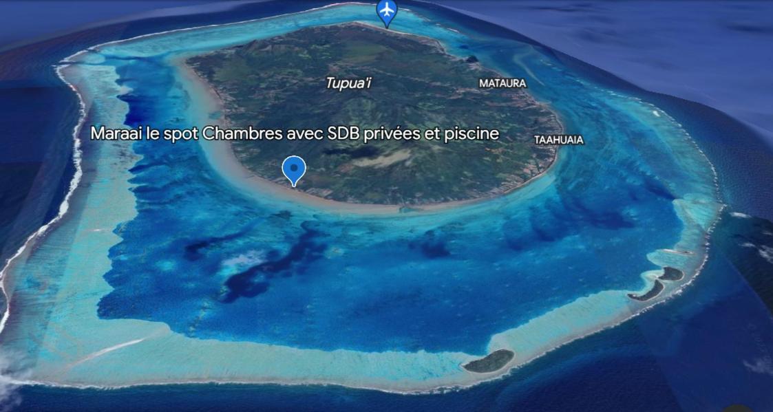 Mara'Ai Le Spot Tubuai, Chambre Triple Deluxe Mahu Sdb Privee Avec Piscine Mataura Екстериор снимка